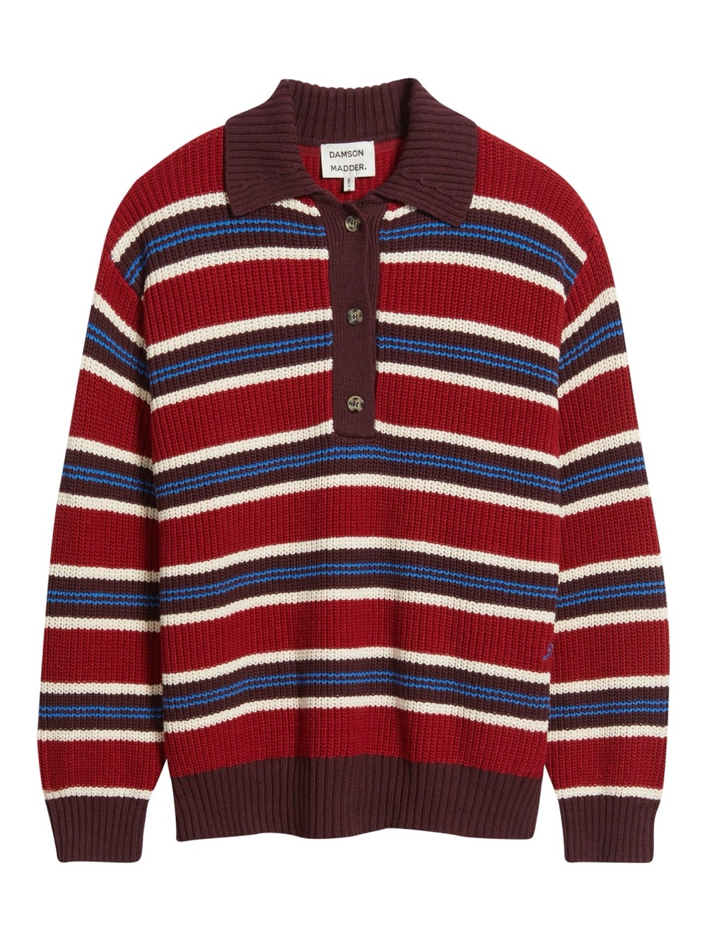 Damson Madder Ilona Stripe Organic Cotton Sweater
